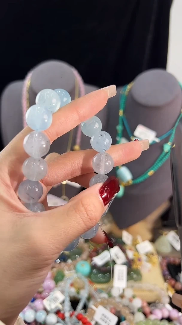 【闪购商品】海蓝宝石手链未镶嵌手串