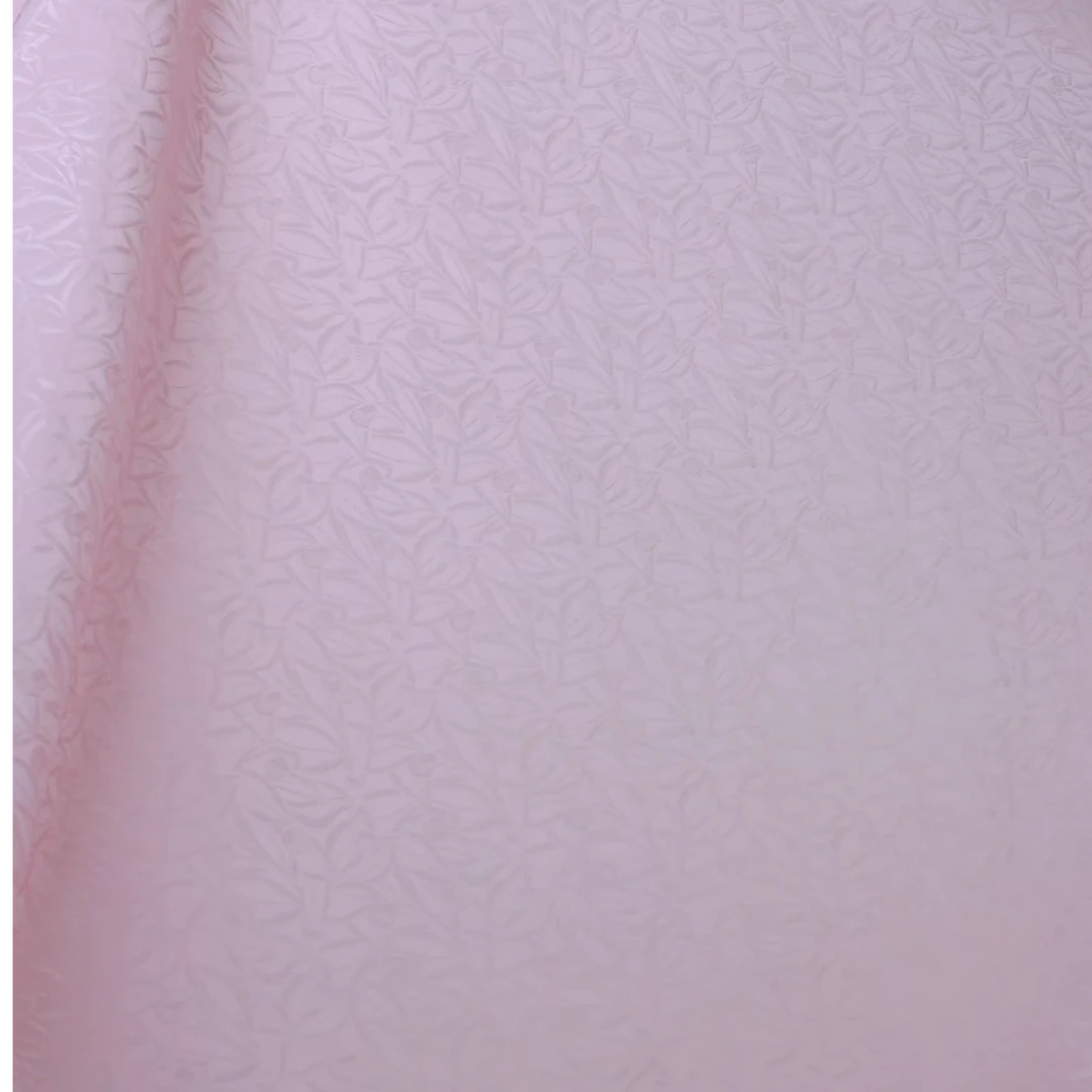 【A46】粉妆玉 琢桑波段桑蚕丝面料-（定制商品）