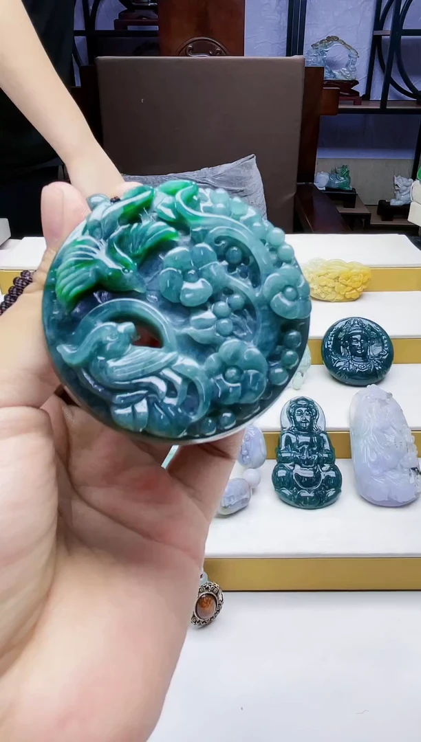 定制翡翠未镶嵌毛货07050069多样性发其一
