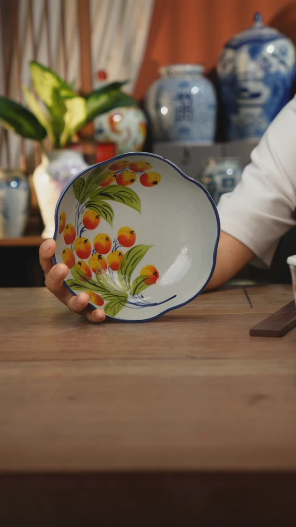 瓷片 景德镇设计师釉下手绘陶瓷餐具