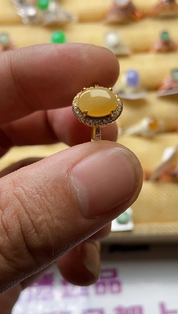 【闪购商品】翡翠戒指银S925镶嵌00000