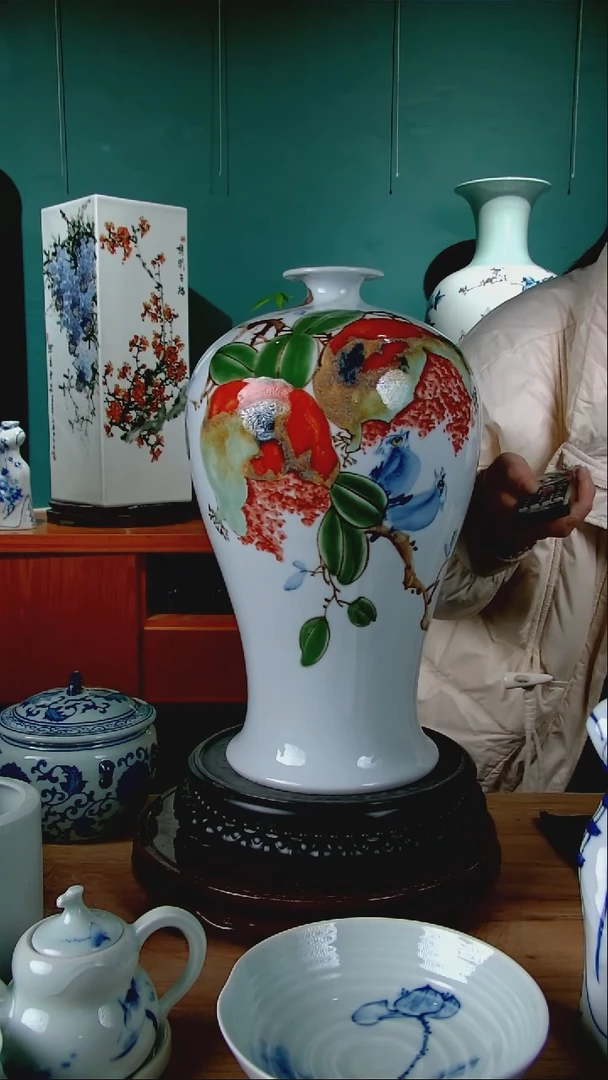 摆件陶景德镇手绘陶瓷888