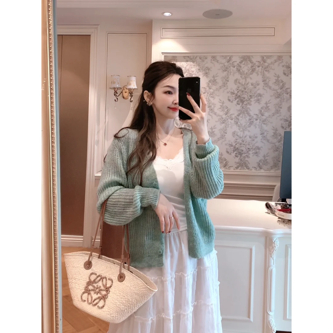 【ZHUJIE】温柔风针织开衫外套