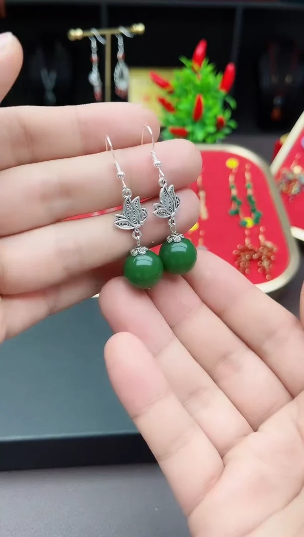 【闪购商品】玛瑙/玉髓耳钉银S925镶嵌429000