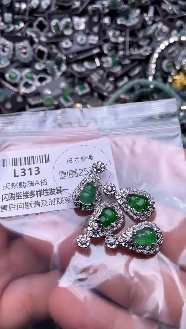翡翠未镶嵌颈饰L313多样性发其一