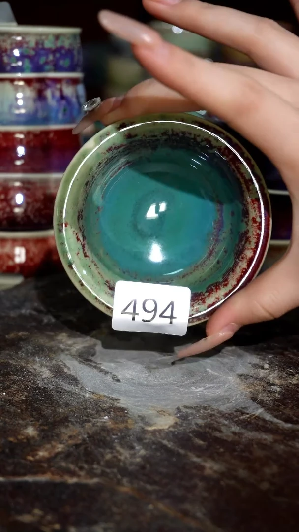 摆件精品窑变钧瓷茶器