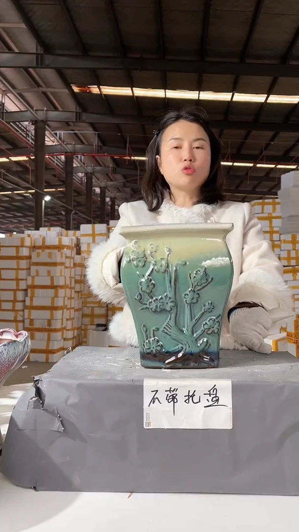 【闪购商品】红陶宜兴紫砂花盆20*25