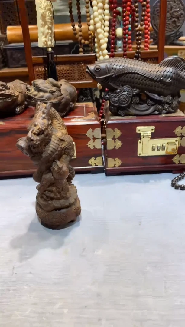 木工艺品 福利 捡漏 888 龙柱子