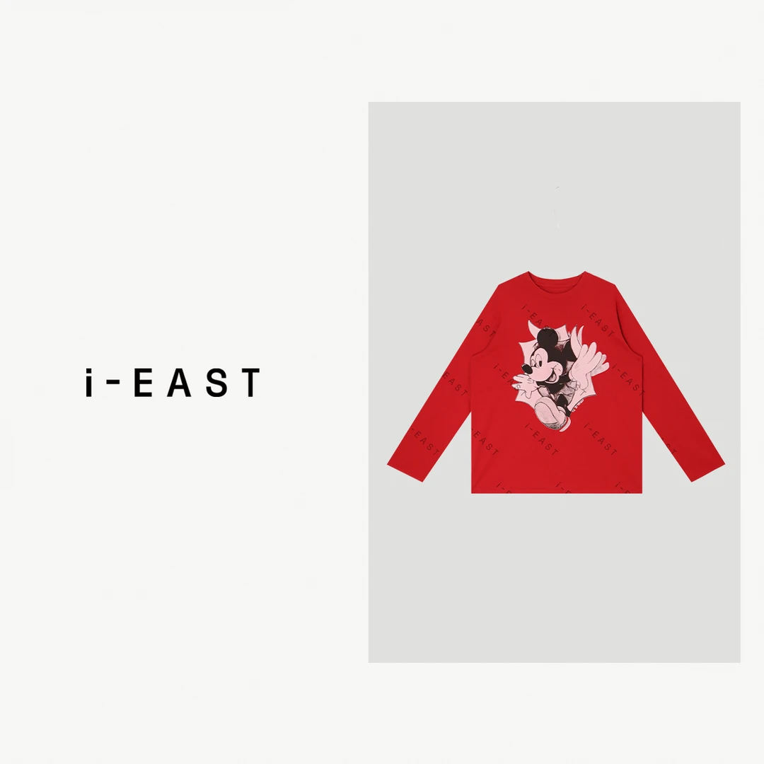 i-EAST 欢快米奇~气质时尚休闲米奇长袖T恤-5C SY8174