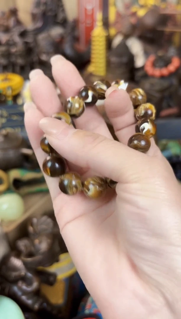 【闪购商品】琥珀手链未镶嵌岳卫铜器一号链接