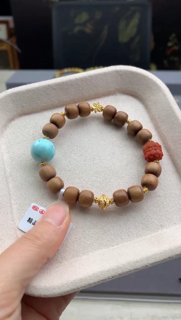 未镶嵌绿松石手串茜.T125