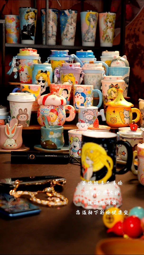 景德镇设计款手工手绘杯杯