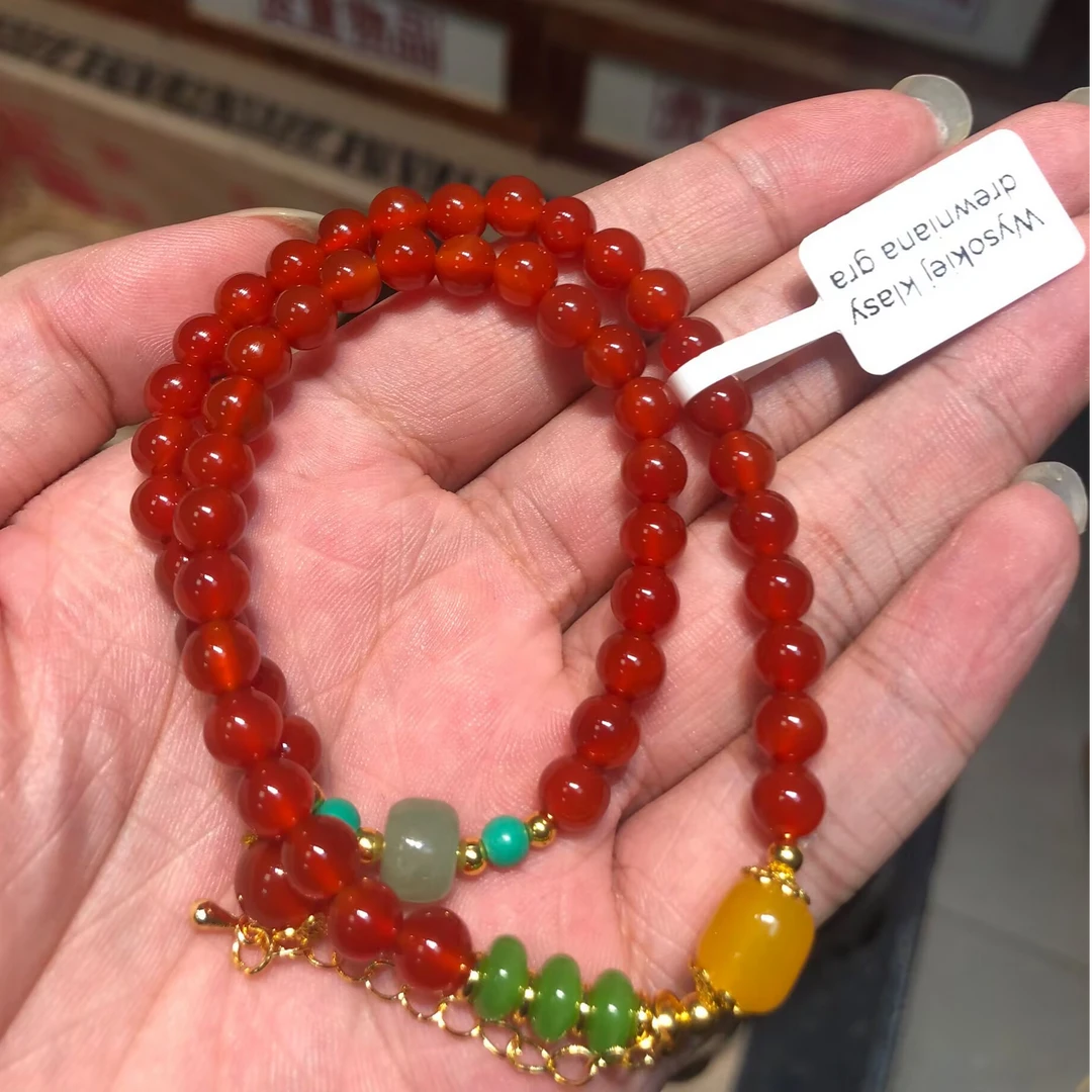 南红双圈手串高端礼盒