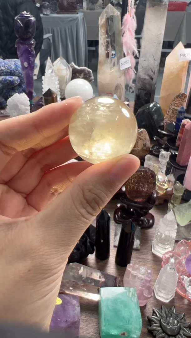 未镶嵌珠宝半成品水晶M941 约3.3cm