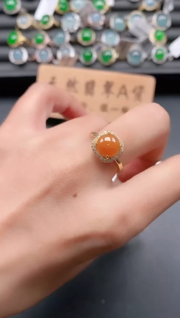 银S925镶嵌戒指翡翠1111