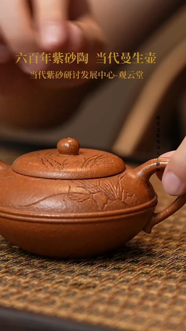 茶壶紫砂紫砂 线圆