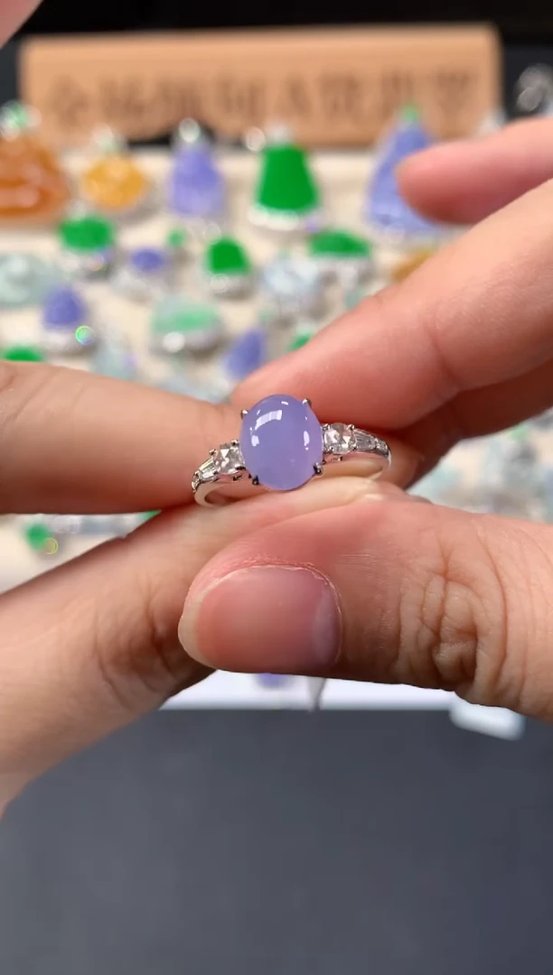 18K金镶嵌戒指翡翠C253|8800