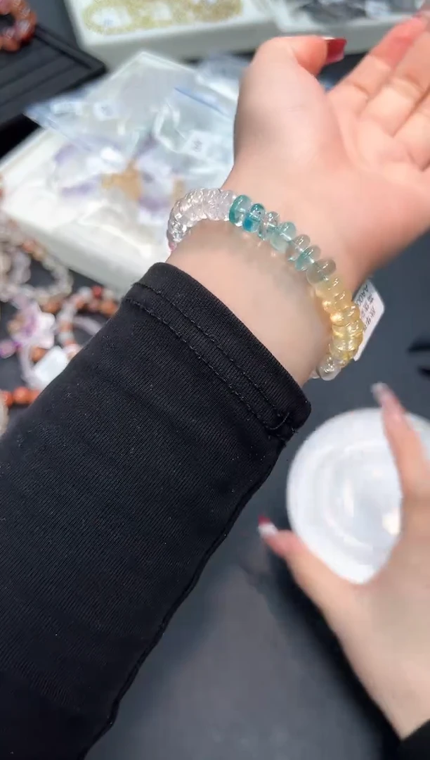 【闪购商品】水晶手串未镶嵌5b多样性发其一/1条默认微瑕