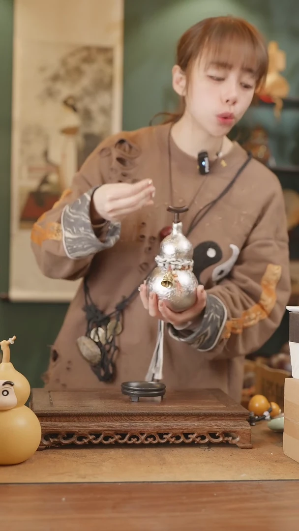 【闪购商品】161号精品天然大漆工艺防渗内胆酒葫芦~