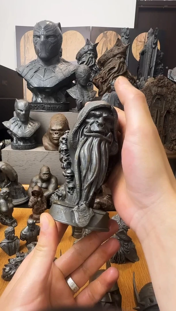 铁杨*生实心铁艺摆件~~大号古尔丹（黑色）