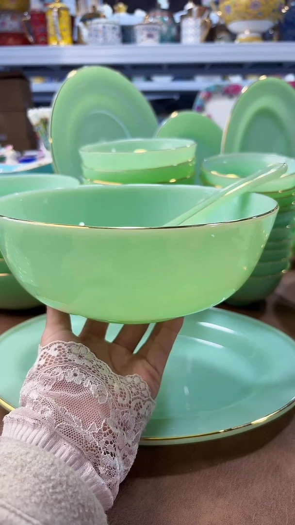 玉瓷 汤碗1个汤勺1个景德镇陶瓷