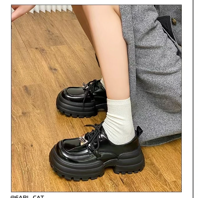 【新疆包邮】25年新款伯克锁扣厚底乐福鞋811-3