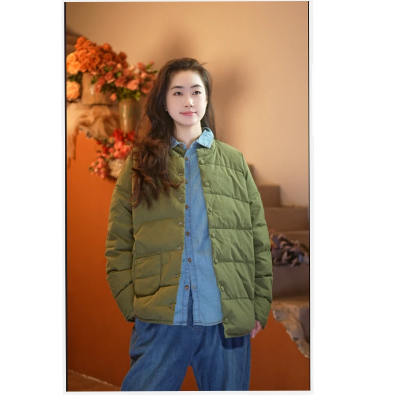 aka1679-12ZZ冬季鹅绒极简风棉服