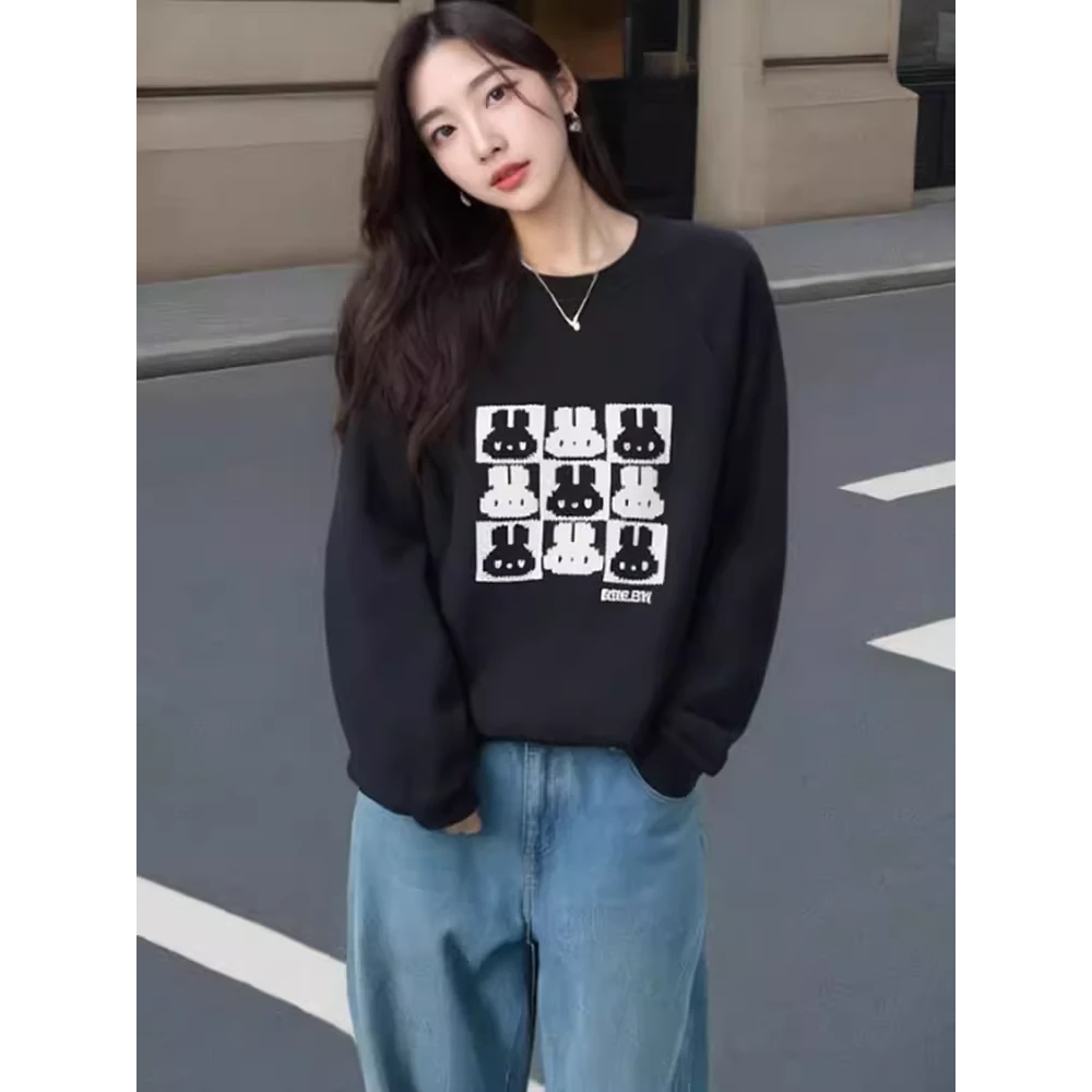 37204【贝系列】圆领卡通图案卫衣035S03235