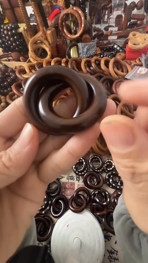 枣木乾坤圈枣木玉化25圈口一物一拍