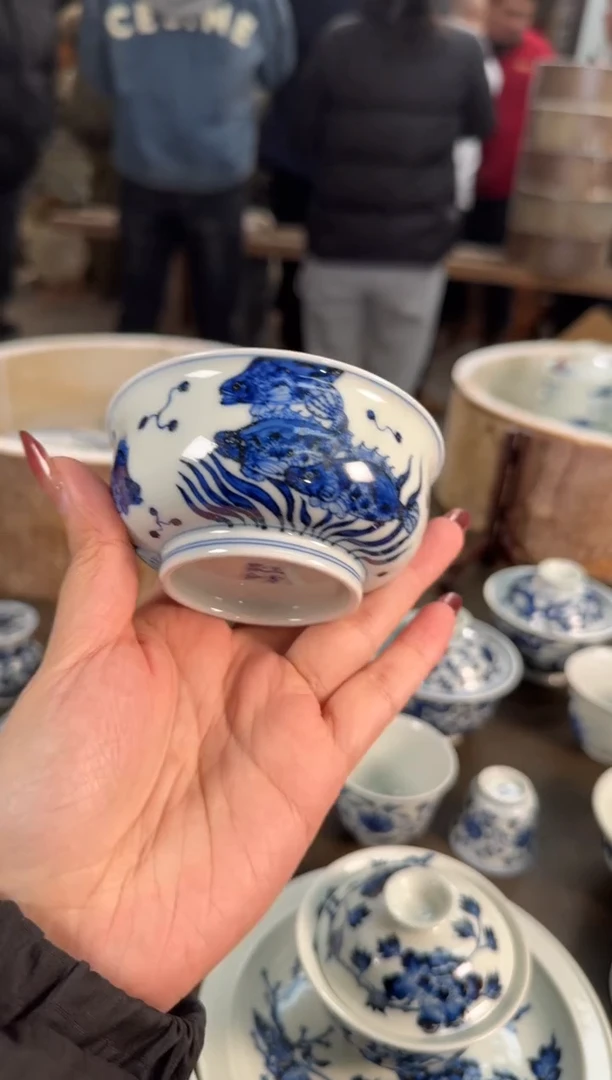 杯子陶瓷三方器合鳜鱼炉式杯