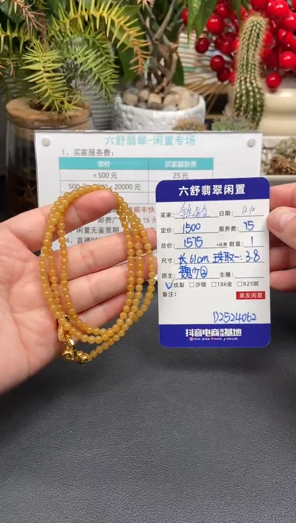 未镶嵌手串翡翠余**笙D2524062