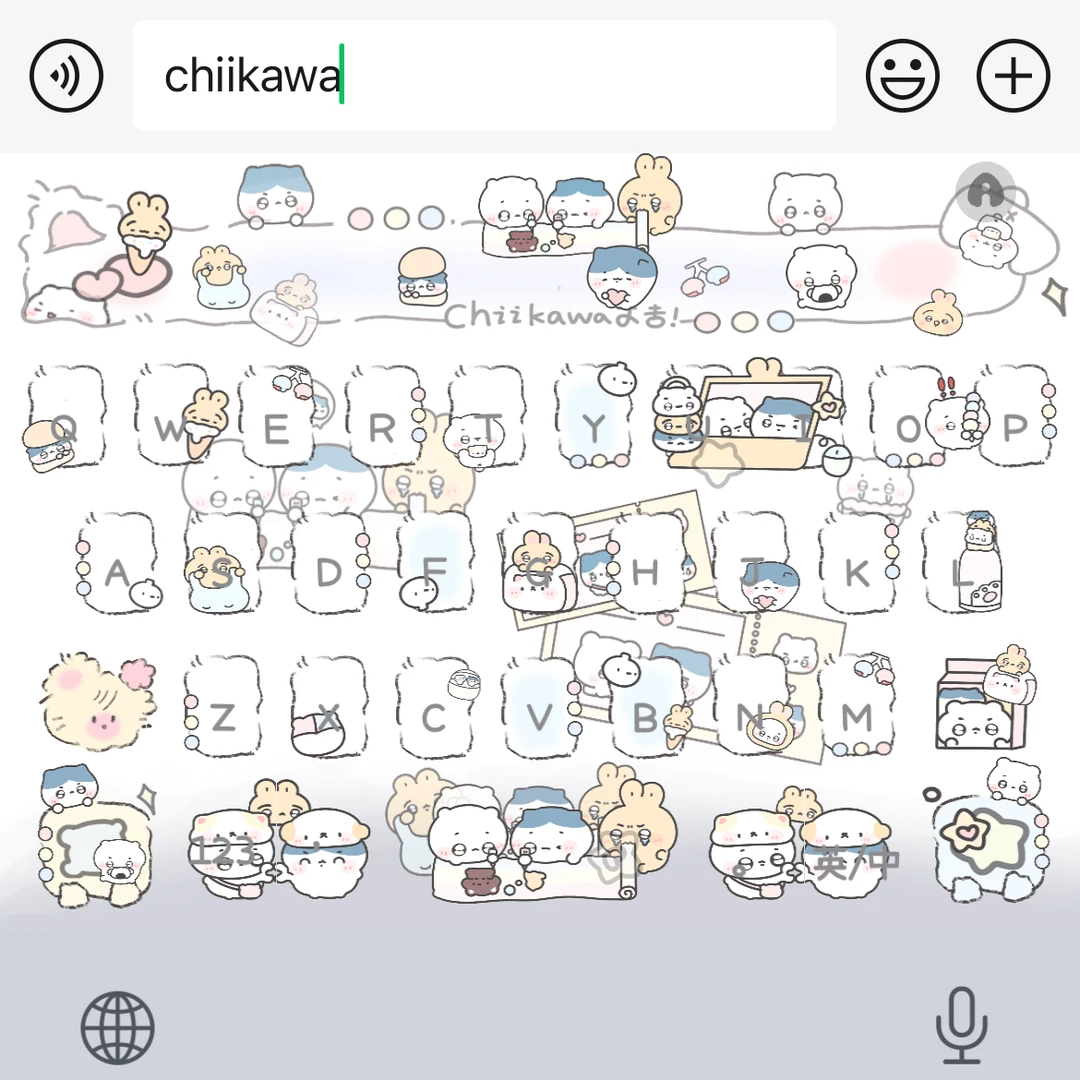 【chiikawa】苹果ios安卓百度输入法双色带漂浮键盘办公相关服务