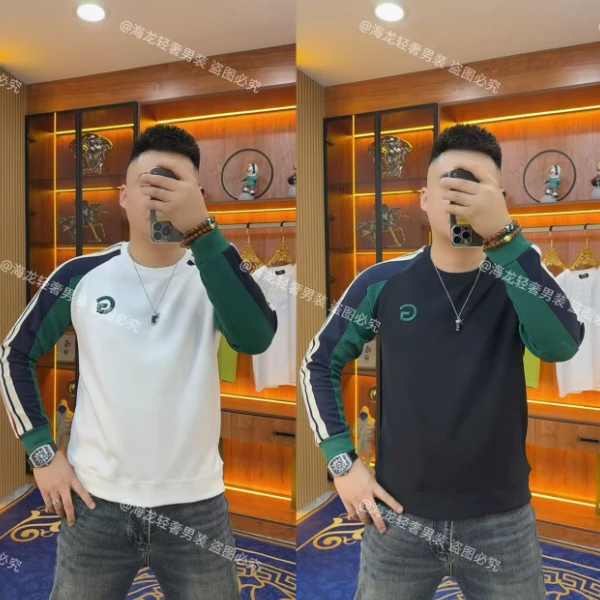 7765 秋冬拼色G字母卫衣 男士卫衣秋季时尚圆领上新百搭高端刺绣