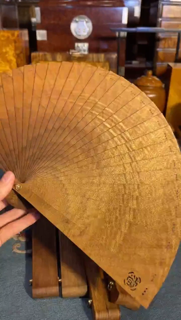 乌木类成套家具金丝楠扇子 21