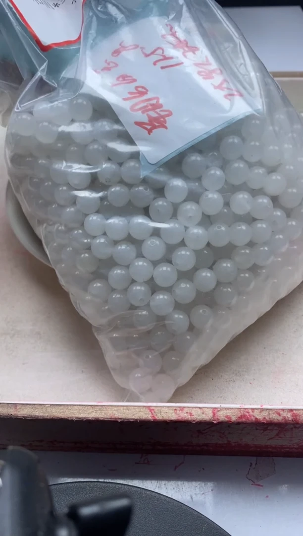 【闪购商品】和田玉颈饰未镶嵌w794白*玉8mm*25颗