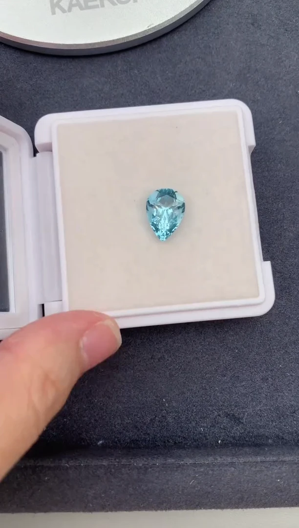 裸石海蓝宝石4.1ct海蓝宝   BG