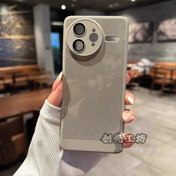 适用红米k80Pro手机壳超薄蜂窝散热k80至尊版镜头全包k70pro防摔