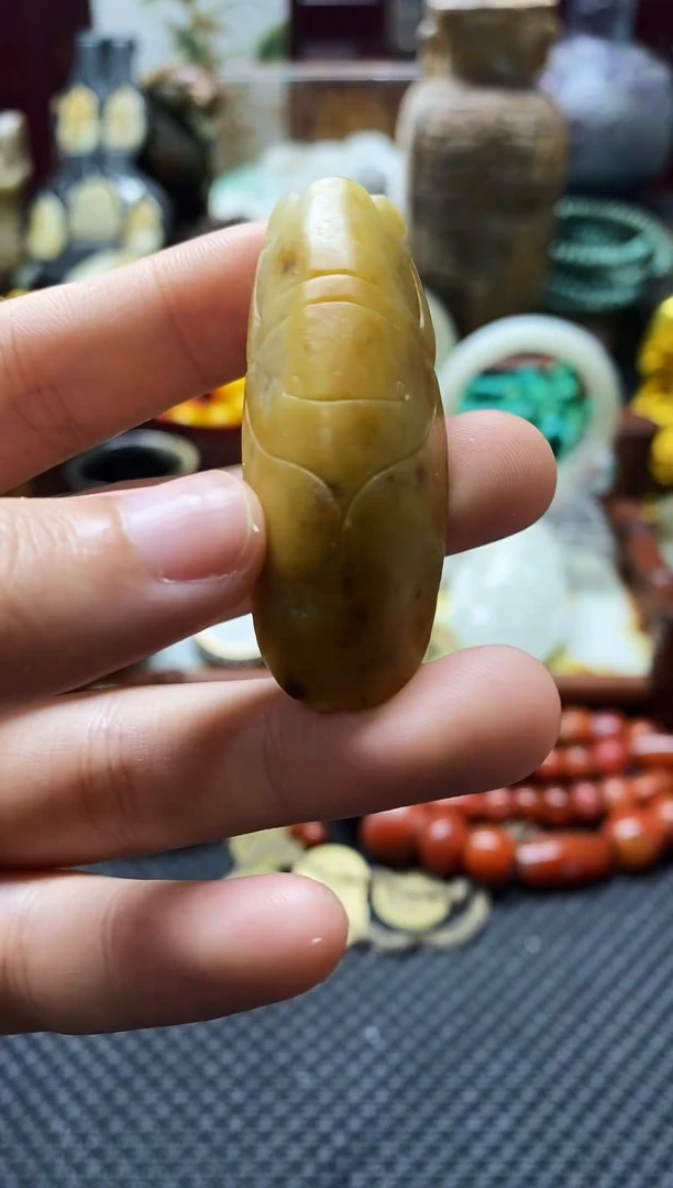 未镶嵌和田玉挂件籽蝉