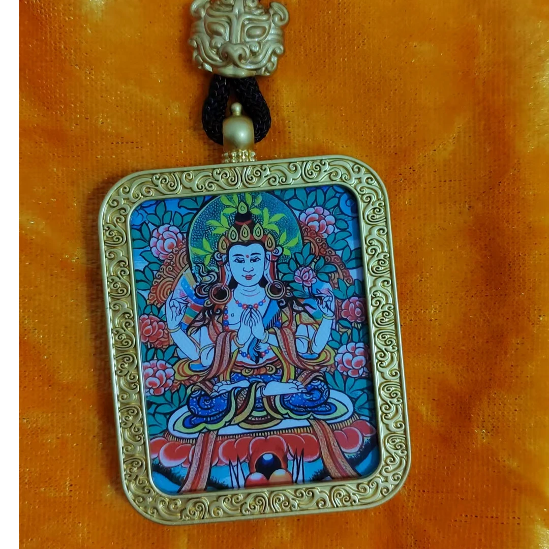 千手观音，八大守护之鼠，手绘，金属材质