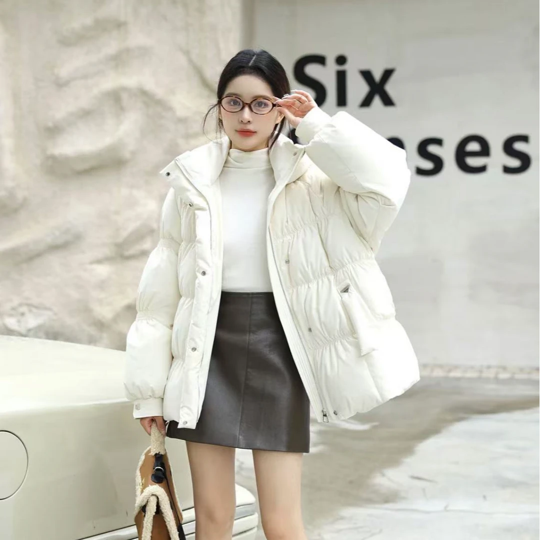 2024新款秋冬保暖短款羽绒服女加厚国风面包服新中式外套881冬季