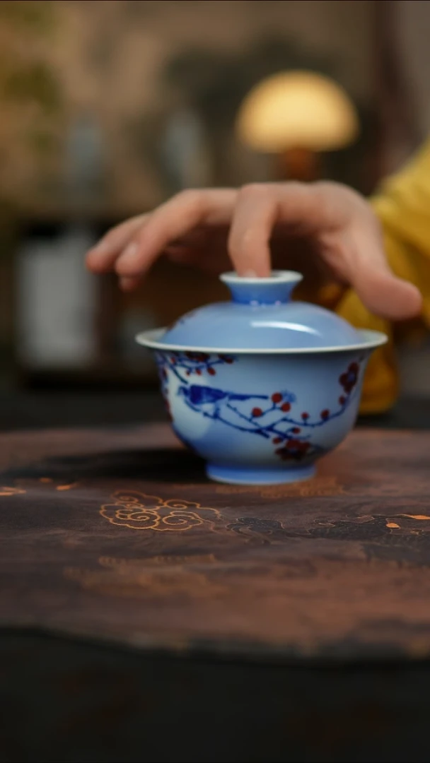 杯觅纤景德镇陶瓷杯碗柴烧多人