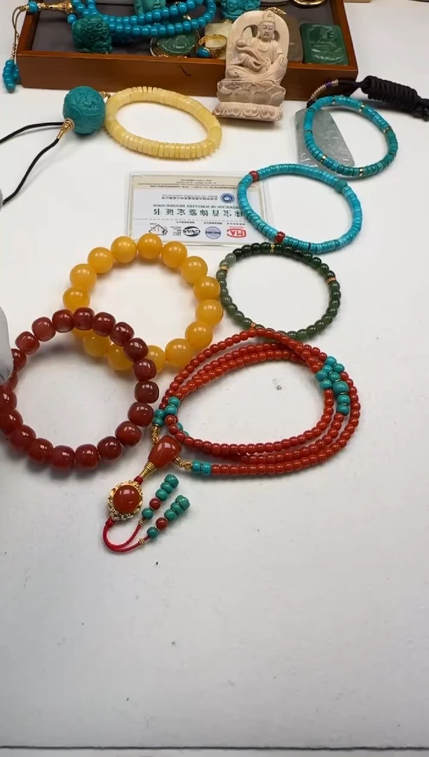 裸石蜜蜡未镶嵌诗*~手串手串