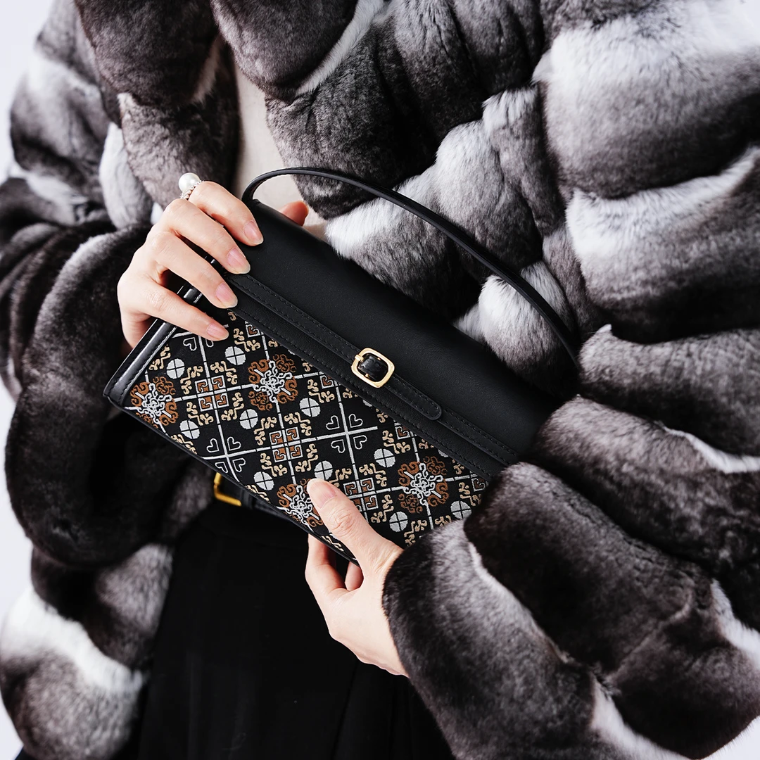 【名媛包】非遗新中式宋锦轻奢女单肩斜挎手提盒子包时尚百搭包包