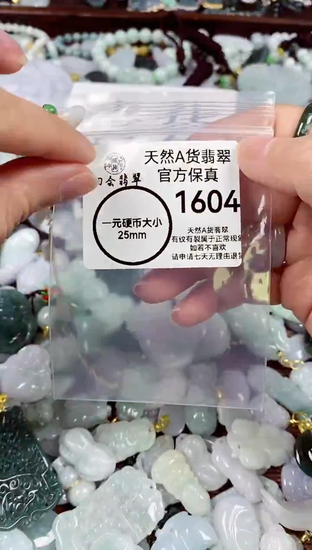 【闪购商品】翡翠颈饰未镶嵌天然A货翡翠1604