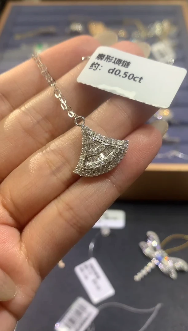 18K金镶嵌套链钻石A310|3500