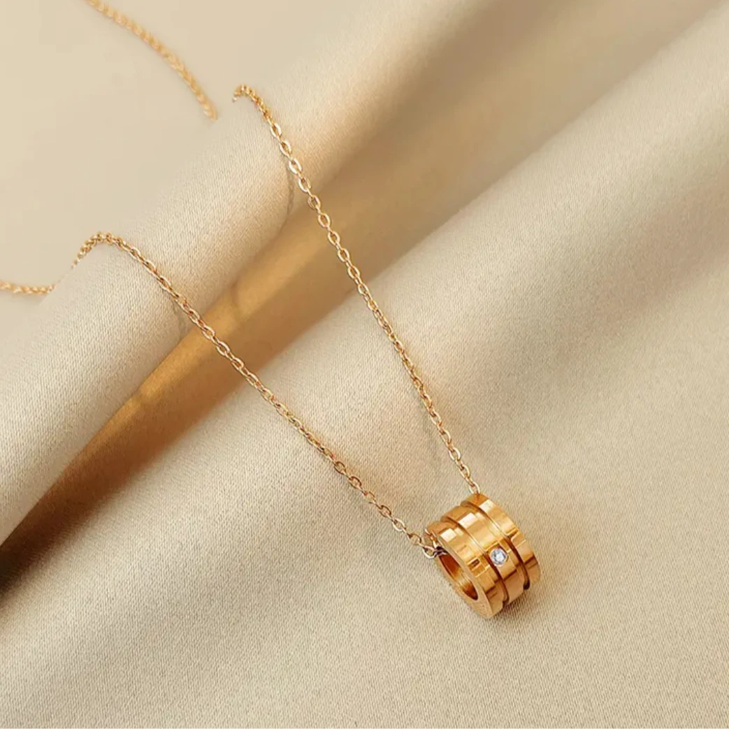 合金项链 【蛮腰L】时尚简约百搭休闲气质Q弹网红V39版项链