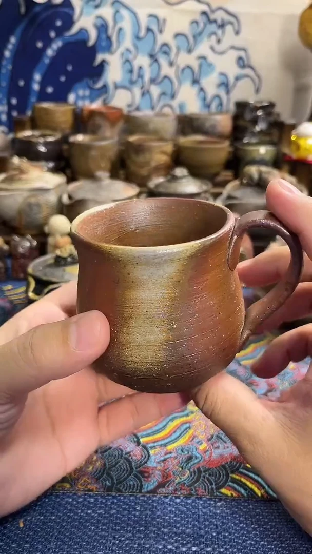 马克杯日式备前烧茶具茶周边