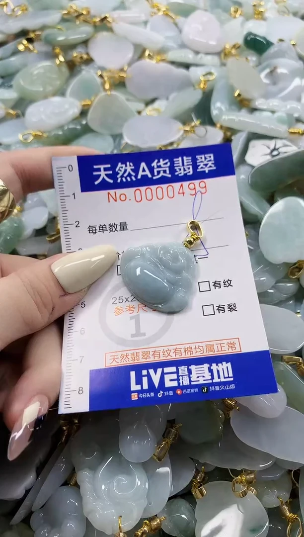 颈饰未镶嵌翡翠天然A货翡翠