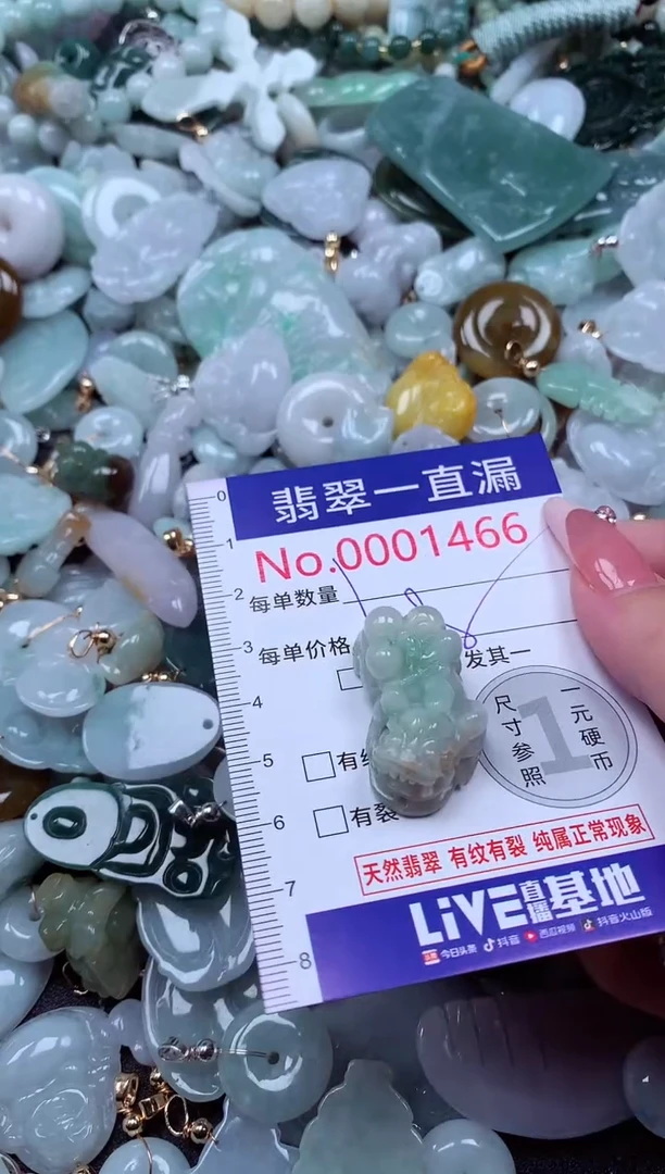 翡翠未镶嵌吊坠(不含链)1466