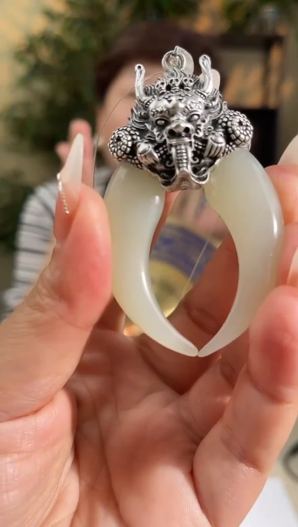 和田玉银S925镶嵌颈饰多样性拍一发一270207